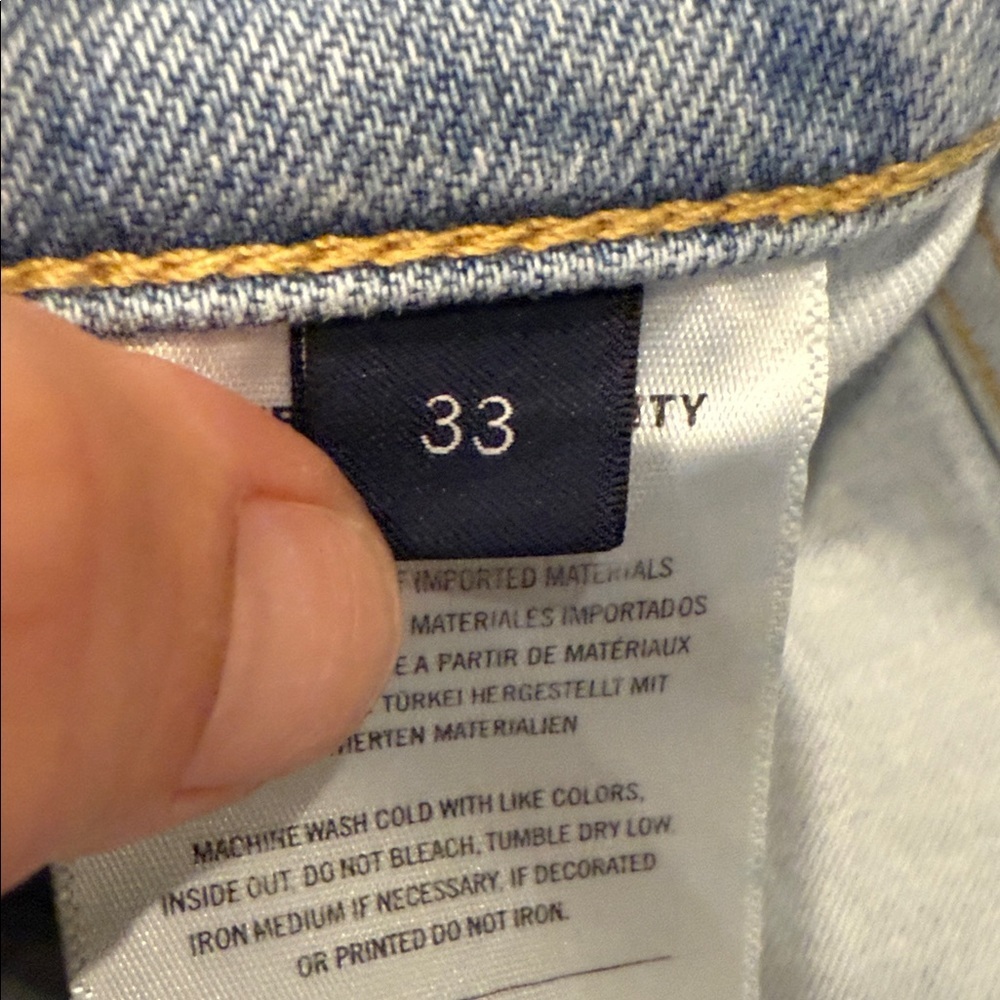 Citizens of Humanity Daphne Crop size 33 Light Blue Distressed Jeans - Picture 4 of 6